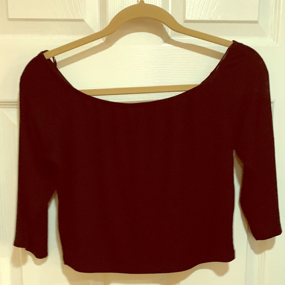Dee Elly Black Crop Top